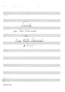 Partition complète,  d-Moll, Op.4 No.1, Fuchs-Schönbach, Ernst