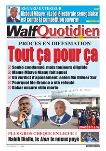 Walf Quotidien N°9306 - Du vendredi 31 mars 2023