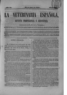 La veterinaria española, n. 207 (1863)