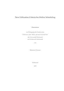 New utilization criteria for online scheduling [Elektronische Ressource] / von Mohamed Hussein