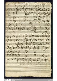 Partition complète, Sinfonia en D major, MWV 7.90, D major, Molter, Johann Melchior
