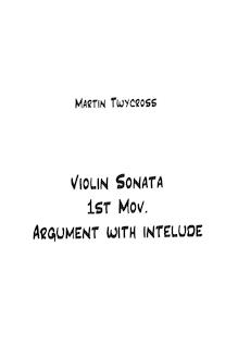 Partition complète, violon Sonata, Sonata for Violin and Piano, Twycross, Martin