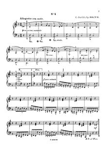 Partition No.3, Kleine Blumen, 12 easy, melodious pieces, Gurlitt, Cornelius