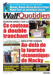 Walf Quotidien n°8755 - du Mercredi 02 juin 2021
