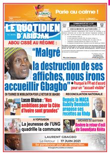 Le Quotidien d’Abidjan n°4009 - du vendredi 11 juin 2021