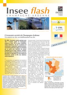 Léconomie sociale de Champagne-Ardenne   Un salarié sur dix, un établissement sur dix