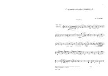 Partition parties complètes, corde quatuor No.1, C major, Bazzini, Antonio