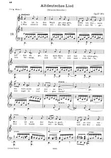Partition complète (filter), 6 chansons, Op.57, Mendelssohn, Felix