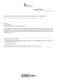 Vase chasséen de Vallières-les-Grandes (Loir-et-Cher) - article ; n°3 ; vol.10, pg 307-311