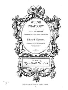 Partition complète, Welsh Rhapsody, A minor, German, Edward