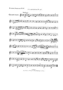 Partition clarinette 1, Non en multitudine, Graduale, Eybler, Joseph