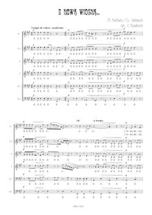 Partition Z nową wiosną, Piesni, Songs for Voice and Piano, Karłowicz, Mieczysław