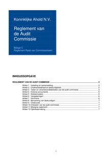 Reglement Audit Commissie website versie