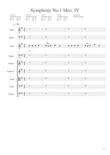 Partition IV: Presto Furioso, Symphony No.1 en E minor, E minor