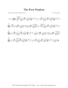 Partition violon I, Album für die Jugend, Album for the Young, Schumann, Robert par Robert Schumann