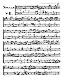 Partition Sonata No.7 en C minor, 12 violon sonates (deuxième livre)