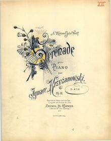 Score, Serenade, Op.51, Krzyżanowski, Ignacy
