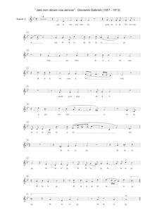 Partition Ch. 2 - Soprano 1, Sacrae symphoniae, Gabrieli, Giovanni