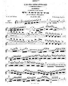 Partition flûte 3, Scherzo  Il maestro e gli allievi , Op.100, G major