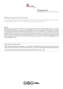 Michel-Ange de la Chausse - article ; n°1 ; vol.52, pg 723-747