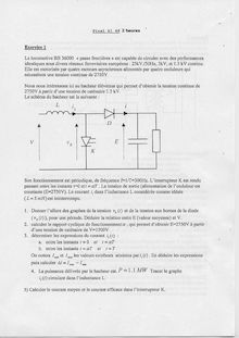 UTBM actionneurs electriques et electronique de puissance 2005 gesc el48 genie electrique et systemes de commande semestre 1 final