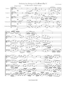 Partition complète, Sinfonia No.1 en C-Sharp Minor, Hamlin, David