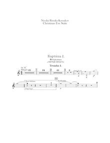 Partition trompette 1, 2, 3 (en A, B♭), Christmas Eve, Ночь перед Рождеством
