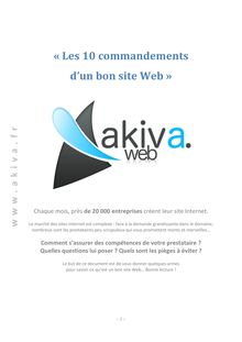 le télécharger - « Les 10 commandements d un bon site Web »