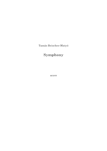 Partition complète (pour grand orchestre), Symphony No.1