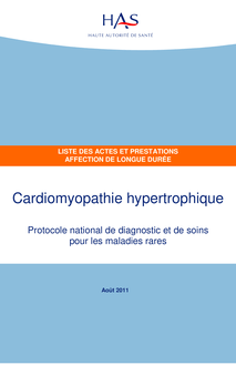 ALD N°5 Cardiomyopathie hypertrophique - ALD N°5 - Liste des actes et prestations sur Cardiomyopathie hypertrophique