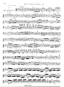 Partition violoncelle 1, corde quintette No.7, Op.23, Onslow, Georges