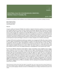 MONTRÉAL, VILLE DE CONVERGENCES CRÉATIVES : PERSPECTIVES ET ...
