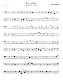 Partition viole de basse, Cantiones Sacrae I, Liber primus sacrarum cantionum
