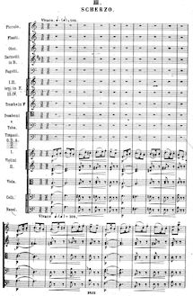 Partition , Scherzo,  No.2, Deuxième suite ; Сюита №2, E major