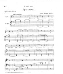 Partition complète, 4 Mélodies, Op. 13, Chausson, Ernest