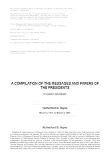 A Compilation of the Messages and Papers of the Presidents - Volume 7, part 2: Rutherford B. Hayes