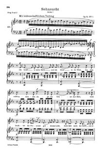 Partition Version pour medium voix, chansons und Gesänge, Vol.II, Op.51