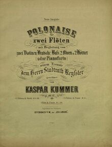 Partition de piano, Polonaise en G major, Stadtrath Keyrsler ?