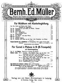 Partition de piano, Am Abend, Op.71, Müller, Bernhard Eduard