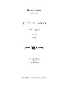 Partition , Canon en pour Fifth, 5 Short pièces, Parker, Horatio