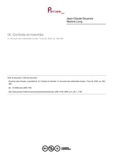 Contrats et marchés - article ; n°1 ; vol.26, pg 362-380