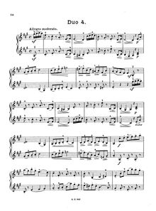Partition Duo No.4, 12 Duos pour 2 violons, Dozen Duos for 2 Violins, Op.38