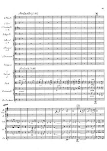 Partition , Andante, Symphony No.2, Op.34, Stenhammar, Wilhelm