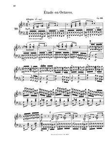 Partition complète, Grande Etude d Octave, C minor, Mayer, Charles