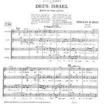 Partition complète, Deus Israel, Op. 41, Indy, Vincent d 