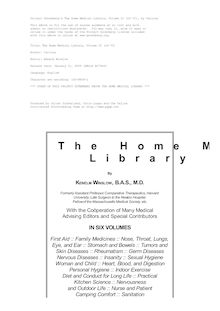 The Home Medical Library, Volume II (of VI)
