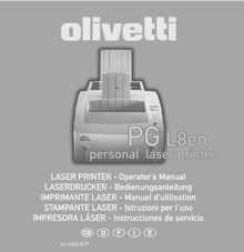 Notice Imprimantes Olivetti  PG L8L