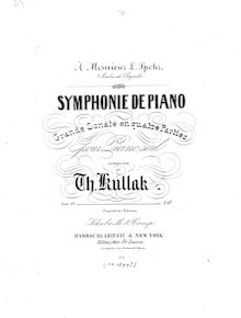 Partition complète, Symphonie de Piano. Grande Sonate en quatre Parties