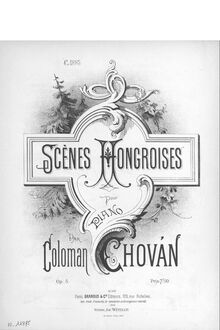 Partition complète, Scènes hongroises, Op.5, Chován, Coloman