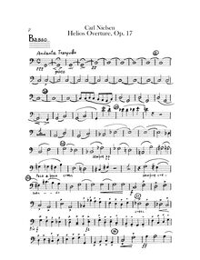 Partition Basses, Helios Overture, Op.17, Nielsen, Carl